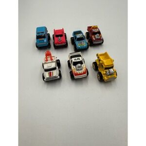 Vintage 1987 Road Champs Micro Monster Trucks Lot of 7 Diecast Toy Cars Vette